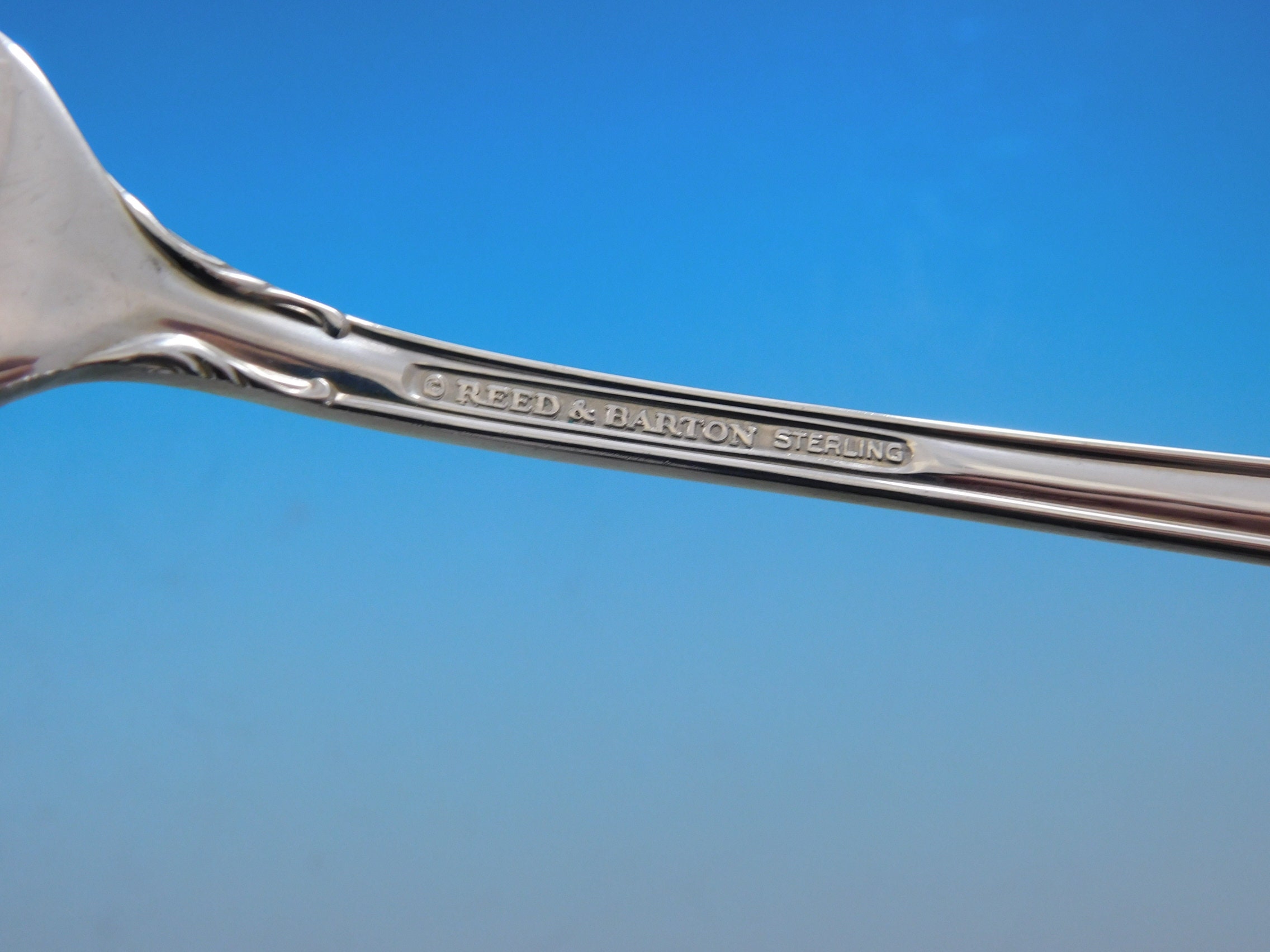 thumbnail image 2 of Reed & Barton English Chippendale Sterling Silver Place Soup Spoon – 6 3/4" (Excellent) 2 of 3