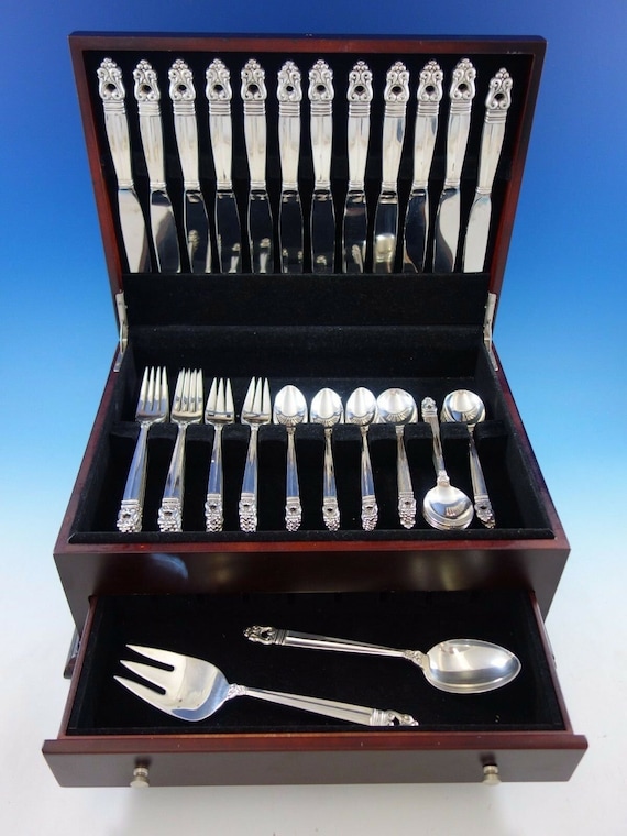 Royal Danish by International Sterling Silver Flatware Service Set