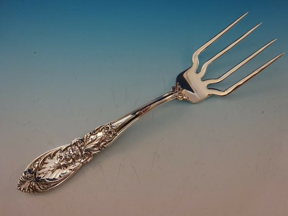 Fairfax by Gorham Sterling Silver Hot BBQ Serving Fork 7 3//4/" Custom Made