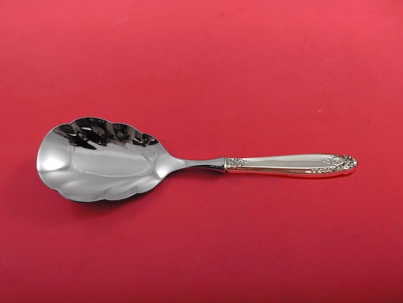 Prelude by International Sterling Silver Rice Spoon Scalloped 10