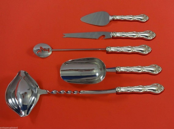 Rose Point by Wallace Sterling Silver Pastry Server Fancy Vermeil HH Custom