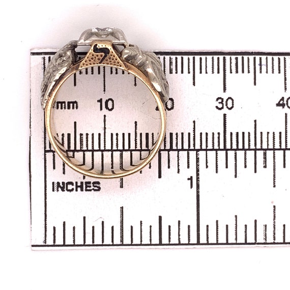 Masonic 10k Yellow Gold Men's Ring .85ct Genuine … - image 7