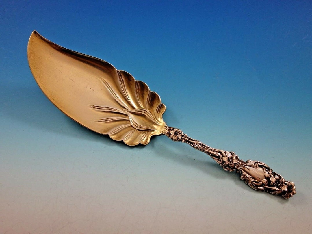 Lily of the Valley by Whiting Sterling Silver Ice Cream Fork Custom 5 7 Lily of the Valley by Whiting Sterling Silver Ice Cream Fork Custom 5 7