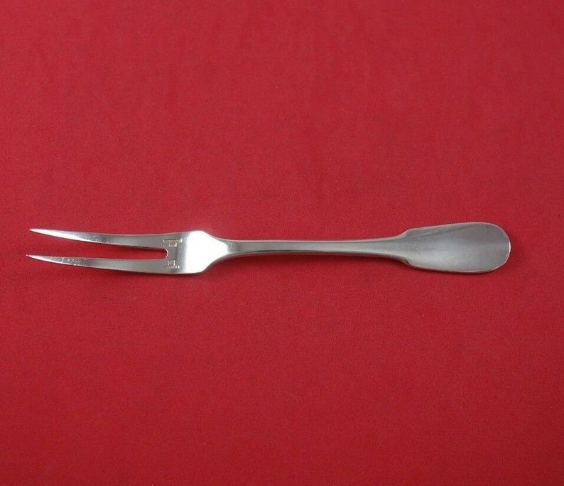 Cluny by Christofle Silverplate Pickle Fork 2-Tine 6 18 Serving
