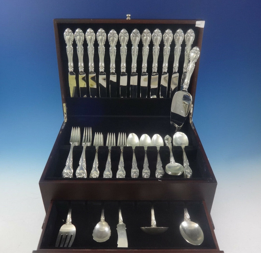 Melrose by Gorham Sterling Silver Flatware Set Service 66 Pieces