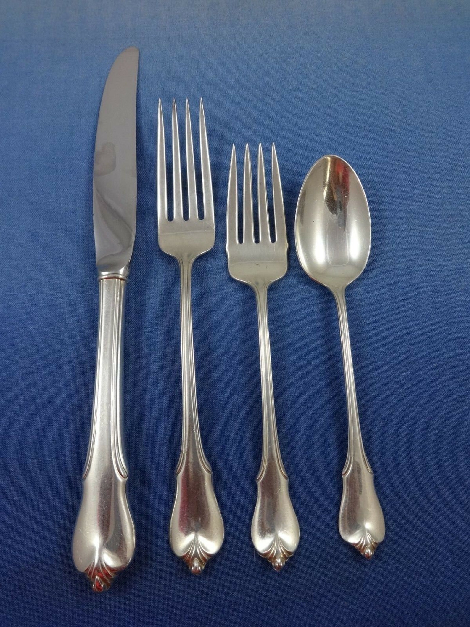 Grand Colonial by Wallace Sterling Silver Flatware Set for 8 Etsy