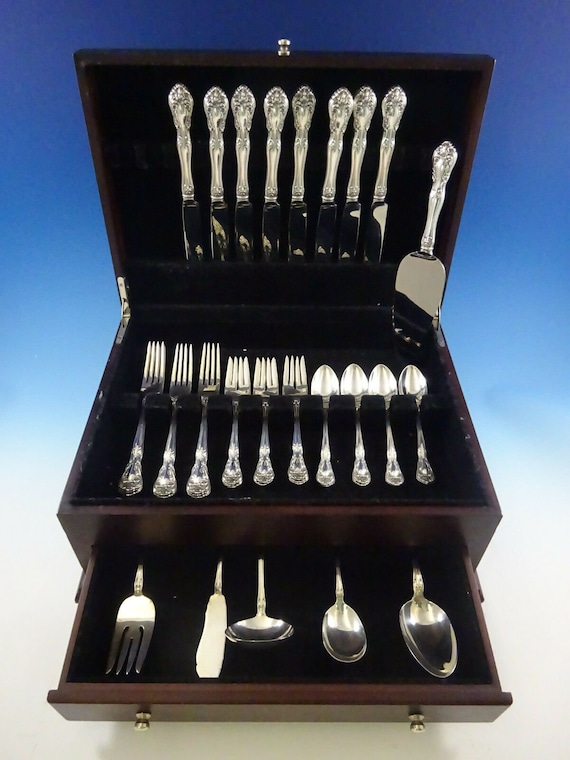 ビンテージ　ALVIN STERLING純銀　スプーン　シャトーローズ　シルバー Chateau Rose by Alvin Sterling Silver Flatware Set 8 Service 38