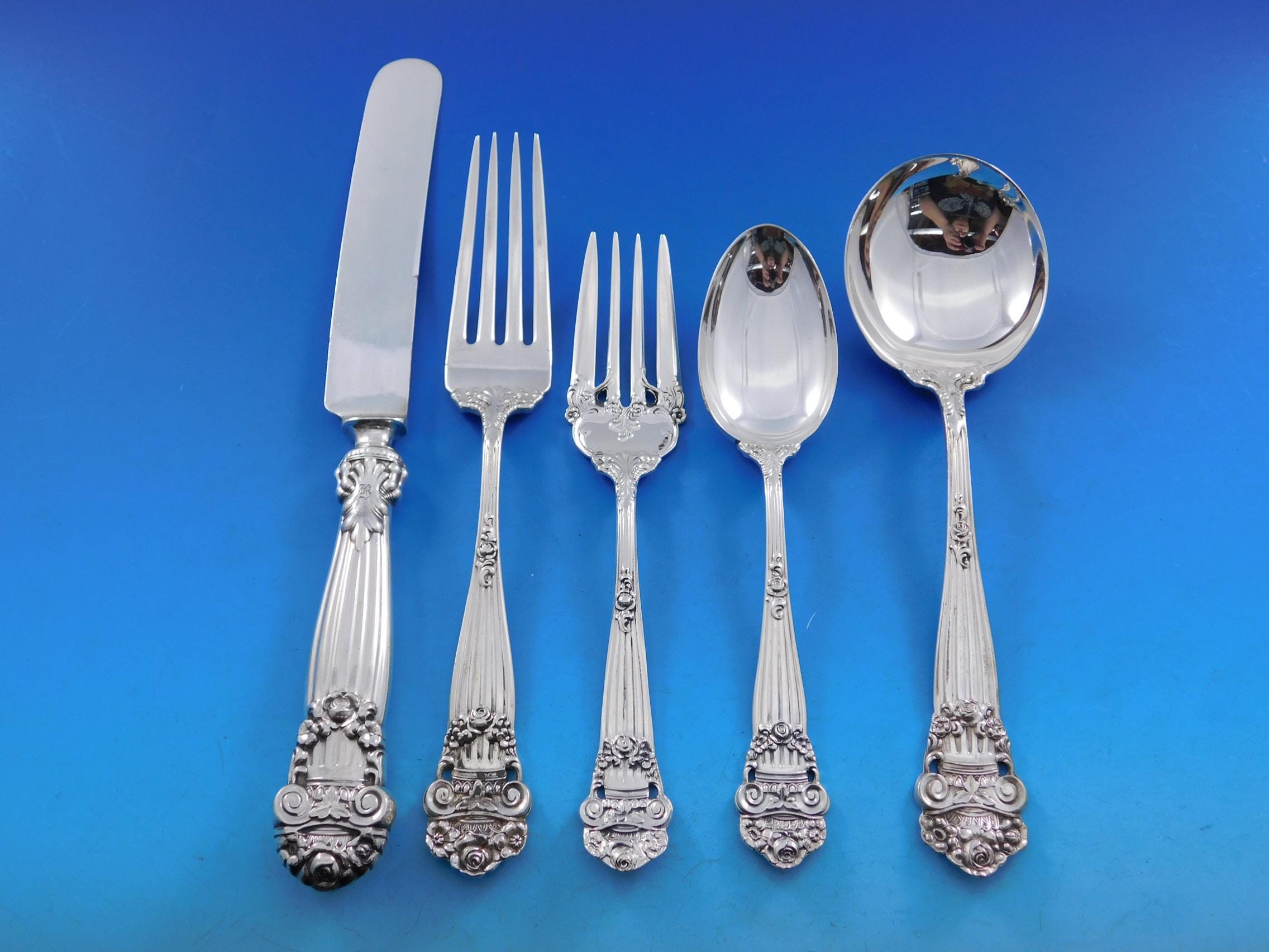 Georgian by Towle Sterling Silver Flatware Set for 12 Service 64