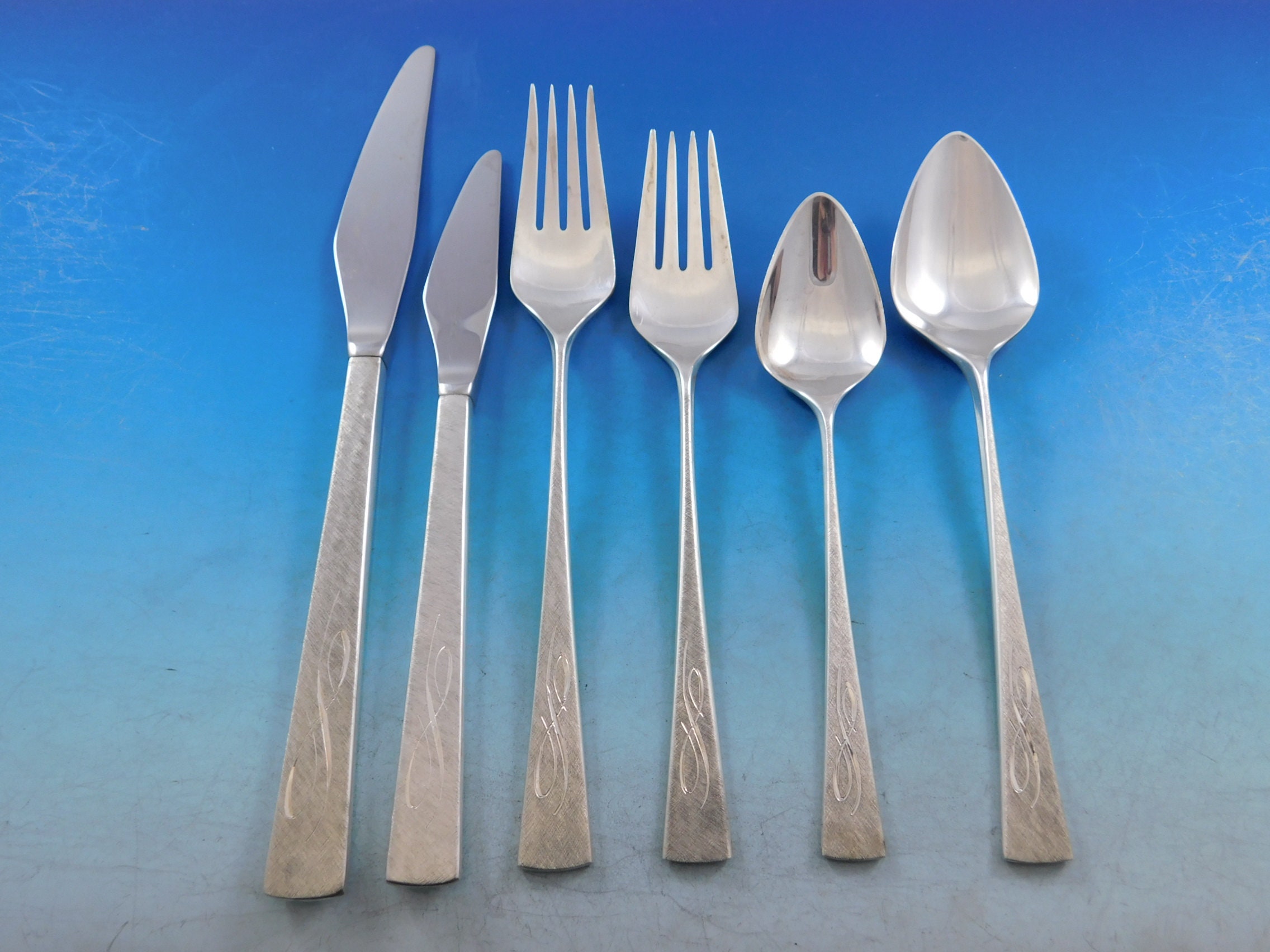 Da Vinci Eng by Reed & Barton Sterling Silver Flatware Service Set