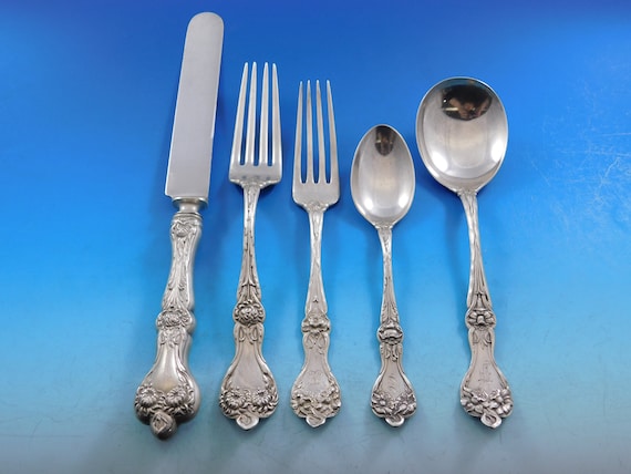 Majestic by Alvin Sterling Silver Flatware Set for 8 Service 43