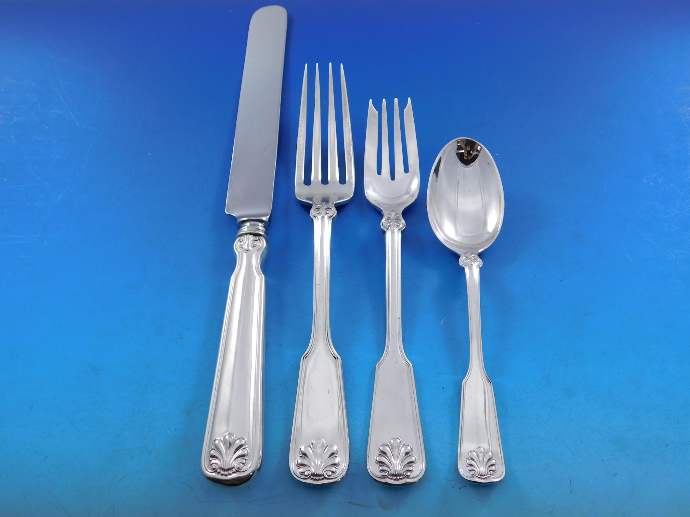 Shell and Thread by Tiffany Sterling Silver Flatware Set 12