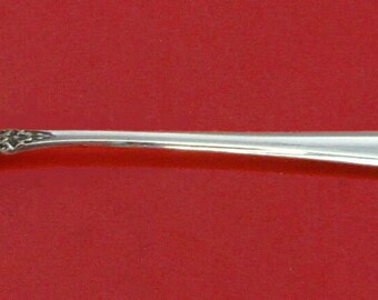 Prelude By International Sterling Silver Olive Spoon Pierced Long 7 1/4" Custom