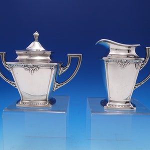 Trianon by International Sterling Silver Sugar and Creamer Set 2pc (#7628)