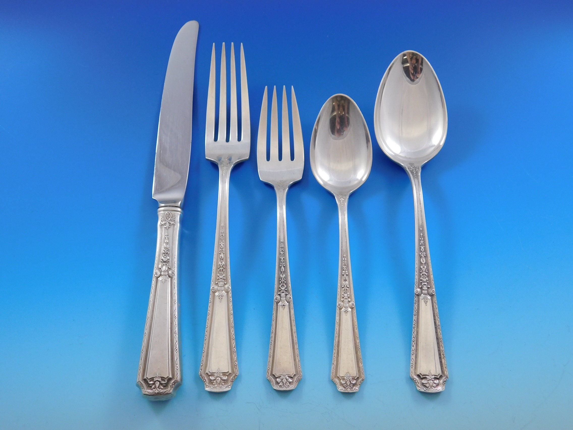 Louis XIV by Towle Sterling Silver Flatware Set for 12 Service 91