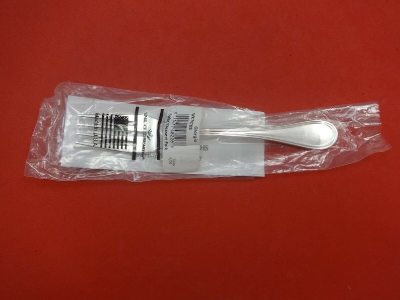 Giorgio by Wallace-Italy Sterling Silver Salad Fork 7 New