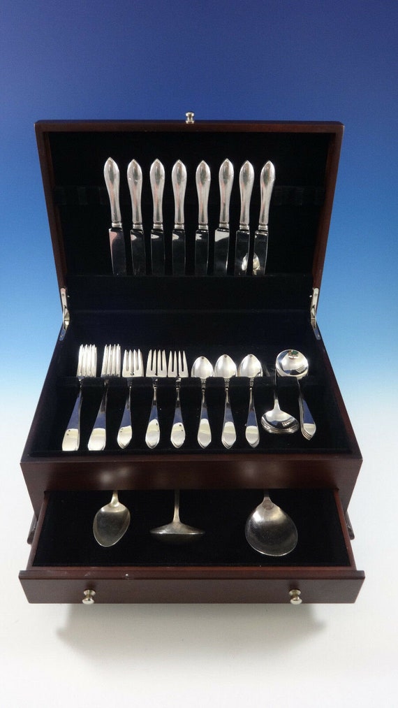 Pointed antique sterling silver flatware hot sale