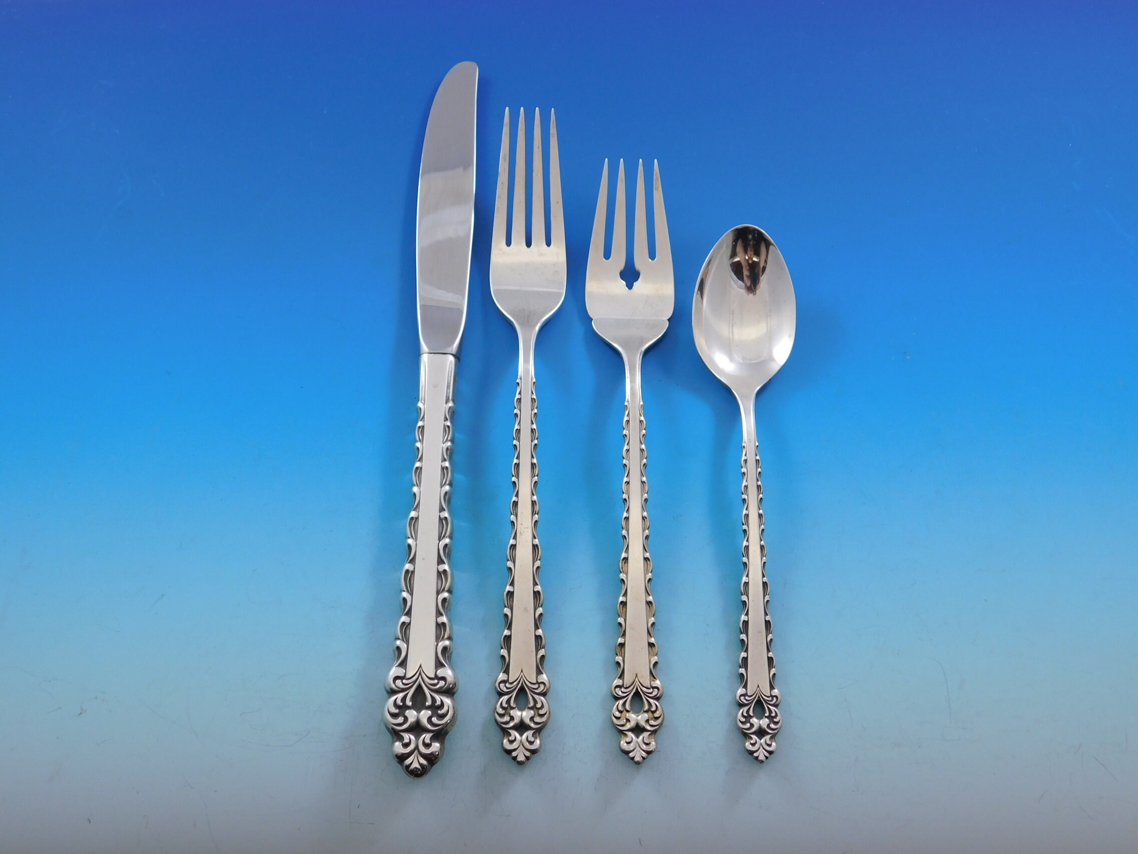 La Strada by International Sterling Silver Flatware Service Set 28