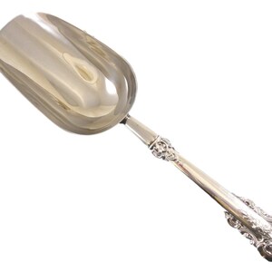 thumbnail image 2 of Wallace Grande Baroque Sterling Silver Horseradish Scoop – Custom Made 6" – Post-1940 2 of 6