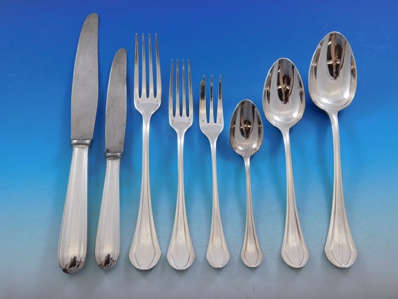 Coffret Christofle 6 fourchettes + 6 cuillères à soupe vintage