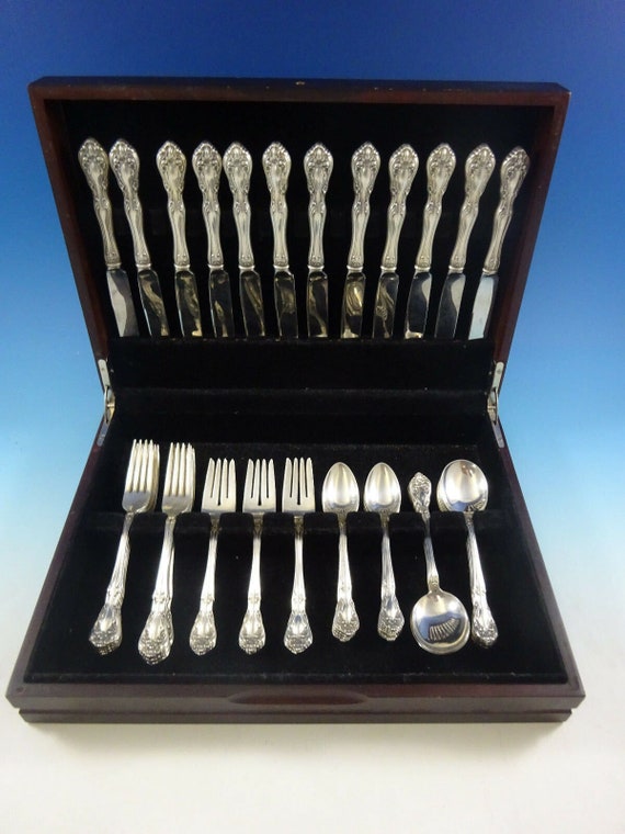 Chateau Rose by Alvin Sterling Silver Flatware Set for 12 Service
