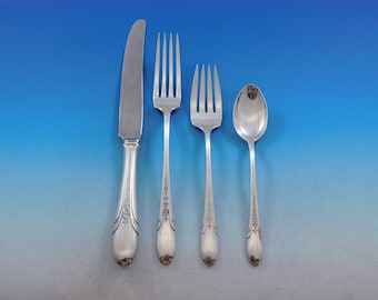 Symphony Chased by Towle Sterling Silver Flatware Set for 8