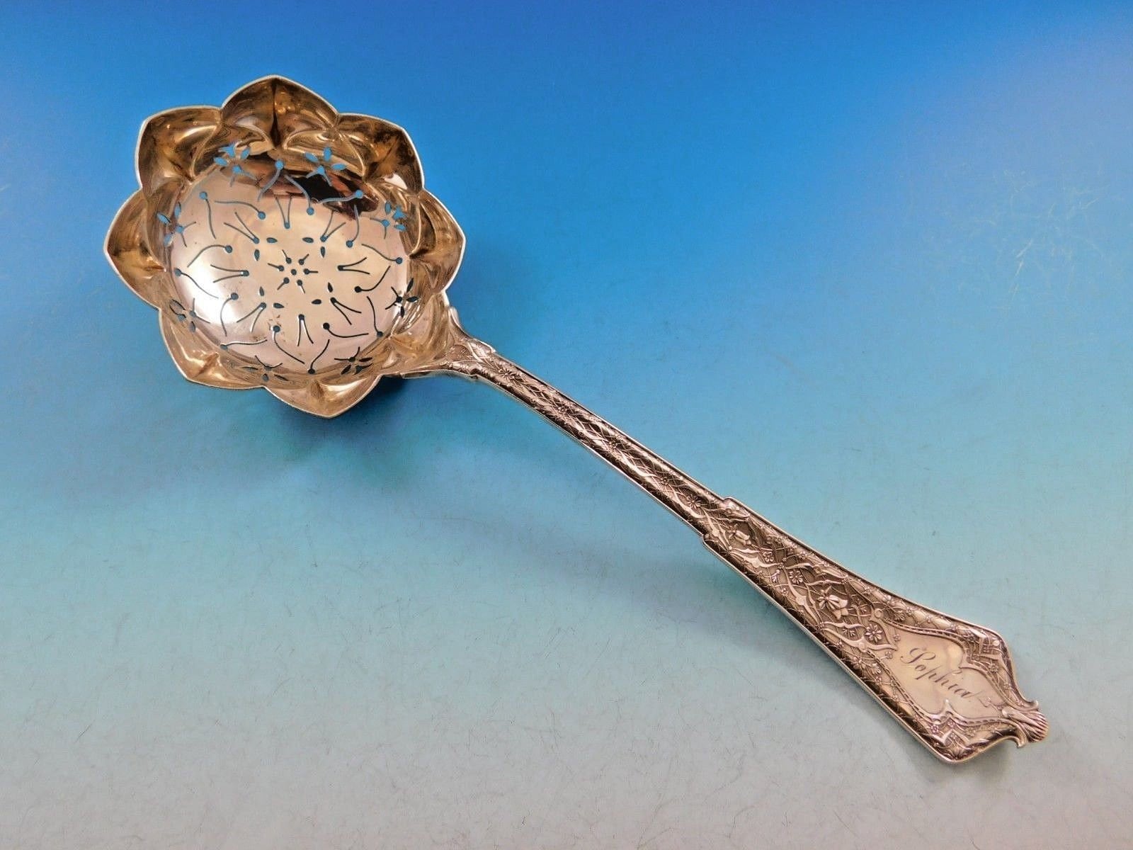 Persian by Tiffany and Co. Sterling Silver Pea Spoon Flower Bowl