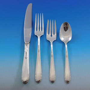 Heiress by Oneida Sterling Silver Flatware Set for 12 Service 51 pieces