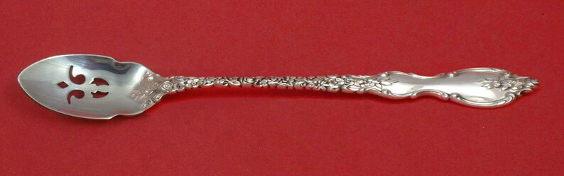 Du Barry By International Sterling Silver Olive Spoon Pierced Long 7 18 Custom