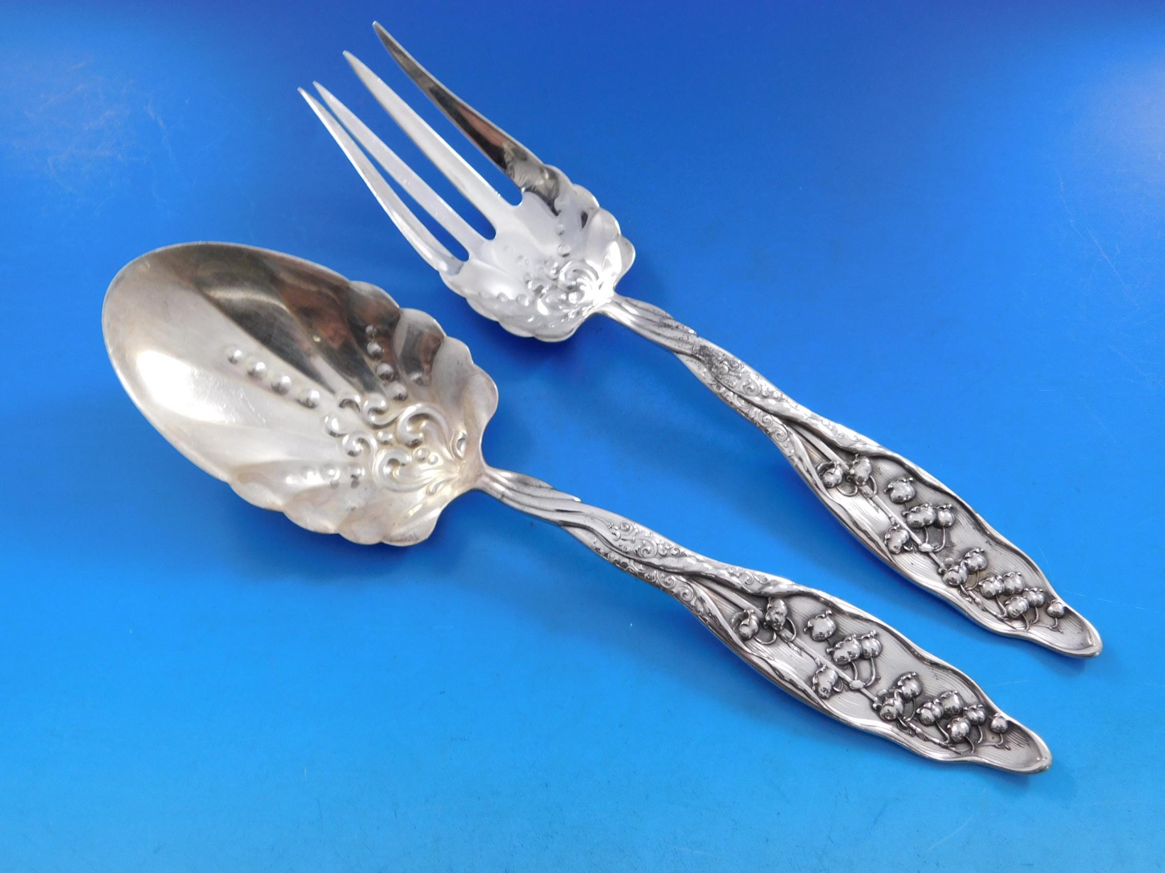 Lily of the Valley by Whiting Sterling Silver Flatware Set Service