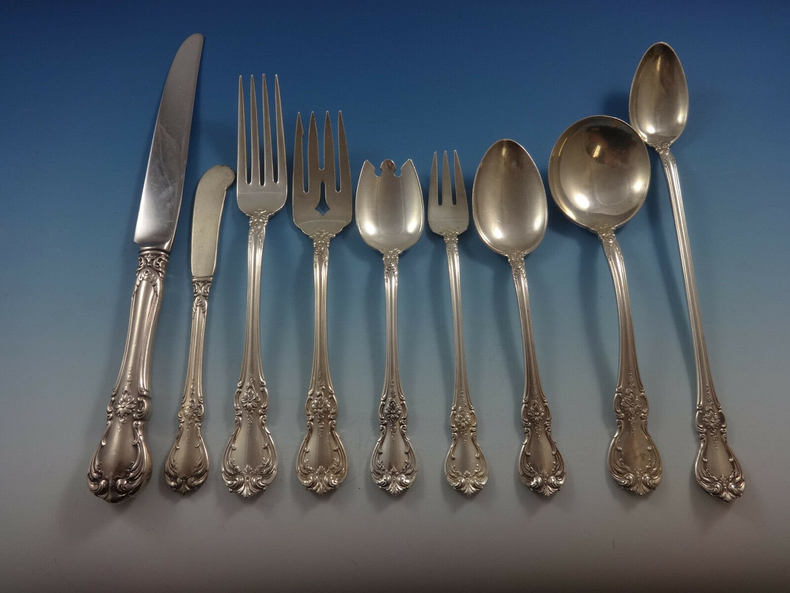 Old Master by Towle Sterling Silver Flatware Set for 8 Service Etsy