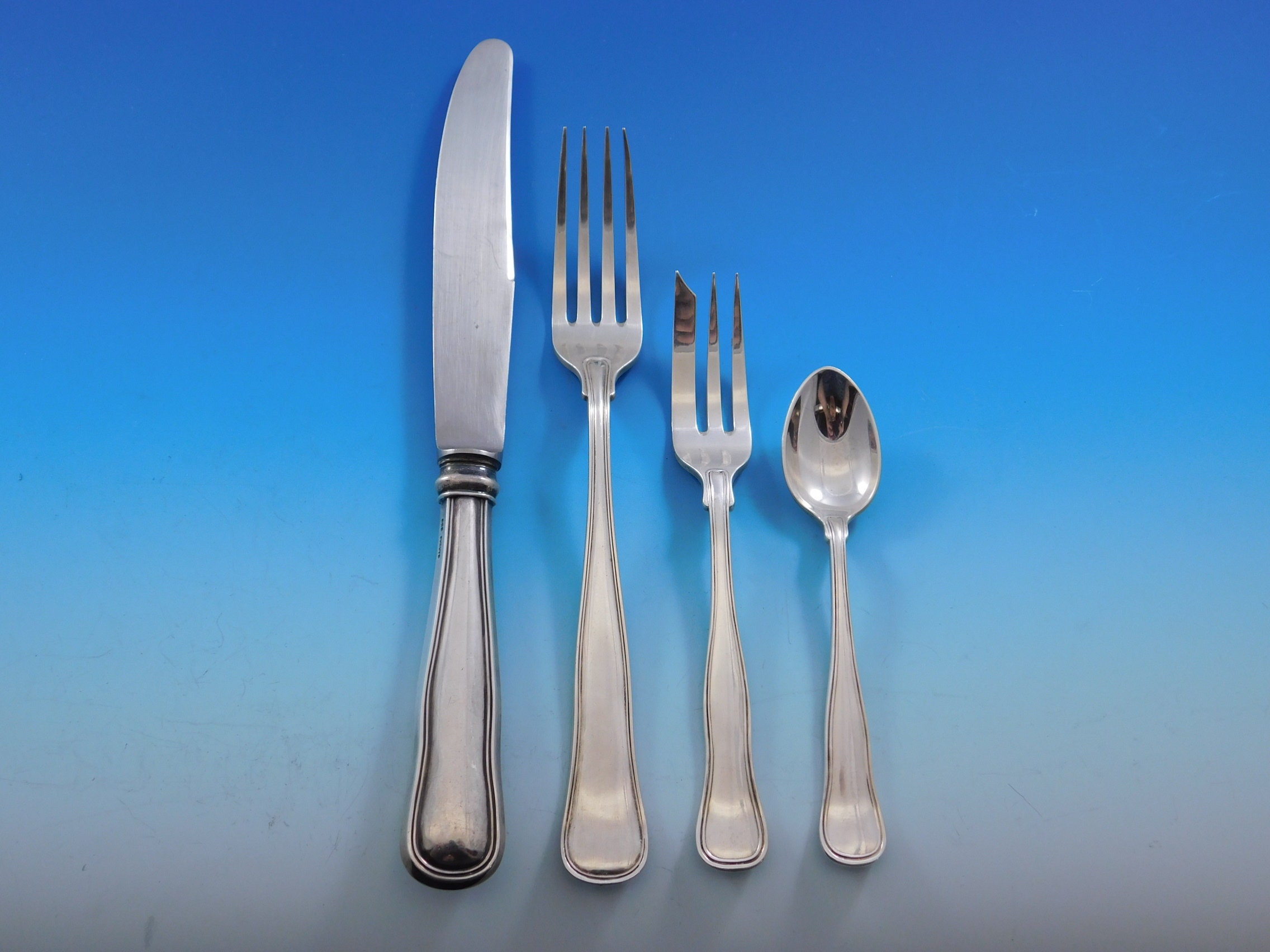 Fiddle Thread by Suzuyo Japanese 950 Sterling Silver Flatware Set