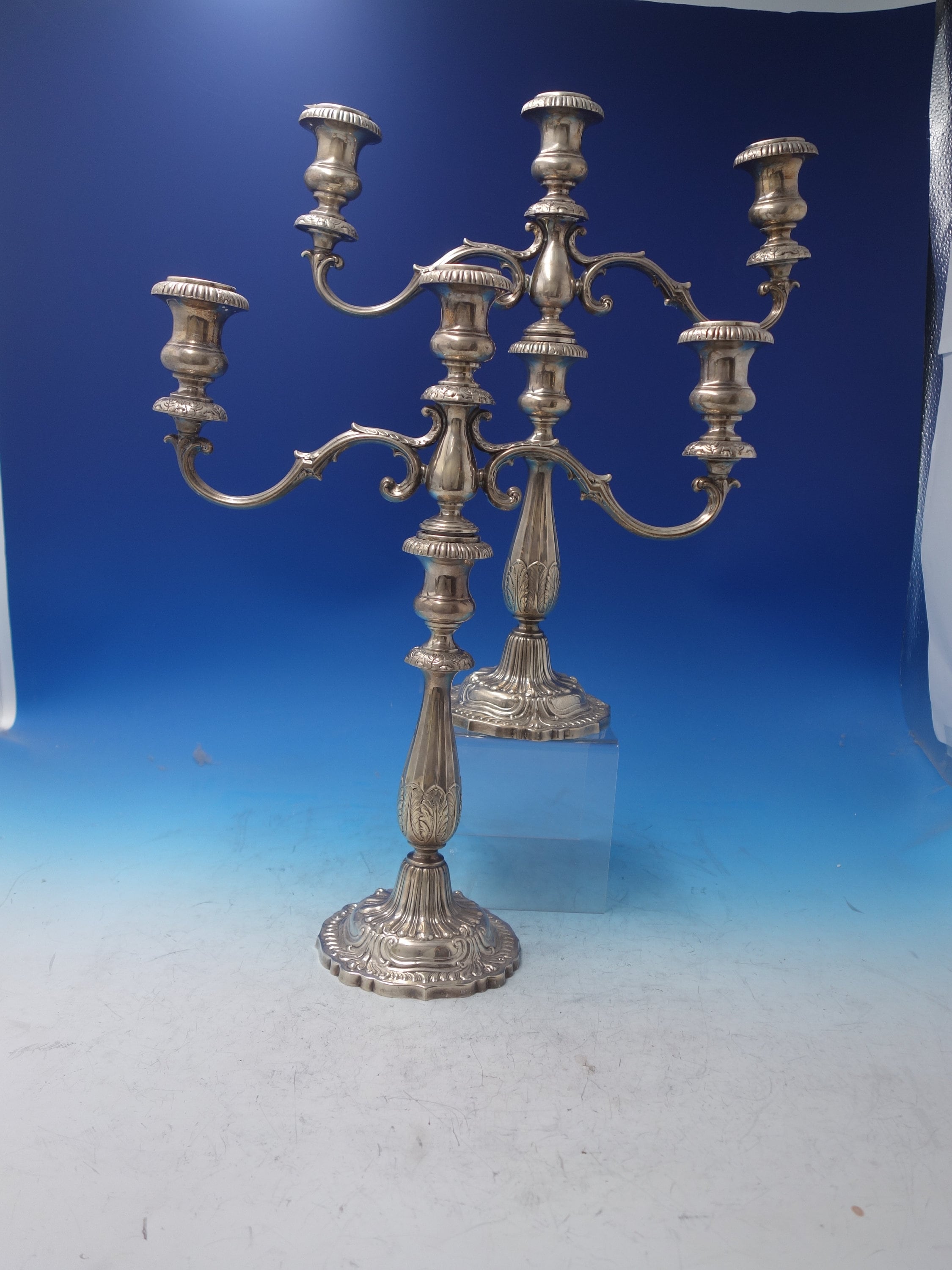 Fisher Sterling Candlesticks - Etsy