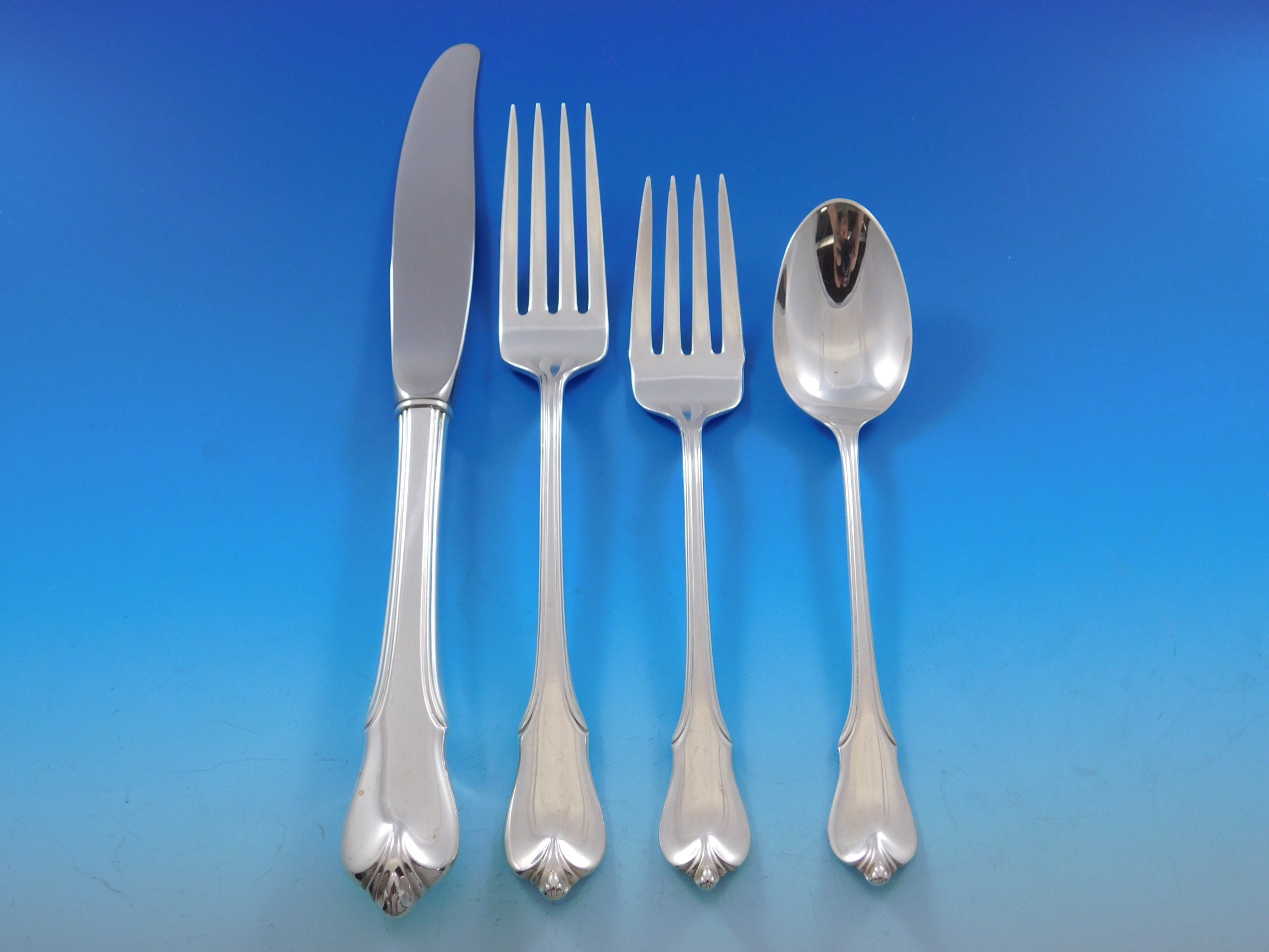 Grand Colonial by Wallace Sterling Silver Flatware Set for 8