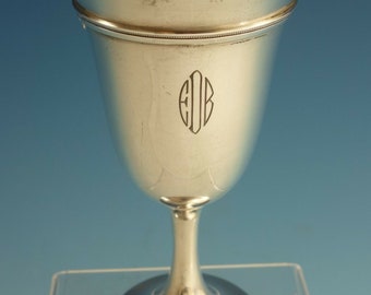 King Albert By Whiting Sterling Silver Goblet With Gw Interior #6324  (#2147)