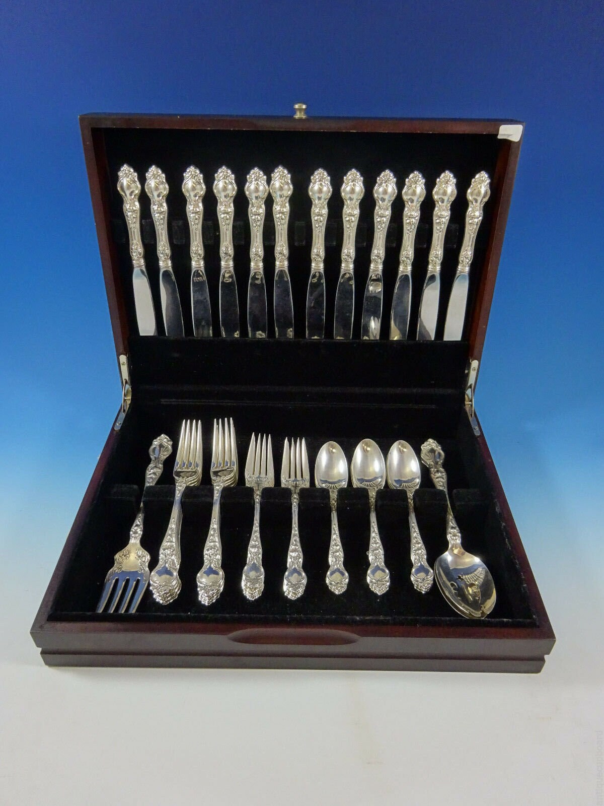 Details about   Violet by Wallace Sterling Silver Salad Serving Set Modern Custom Made 10 1/2" 