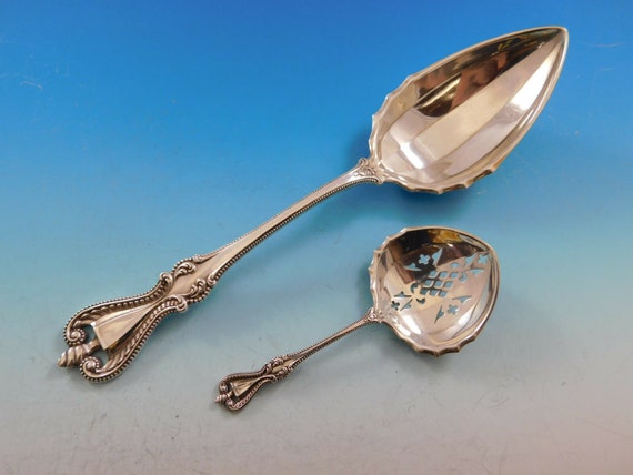 Old Colonial by Towle Sterling Silver Sugar Spoon Gold Washed 5 7/8" 