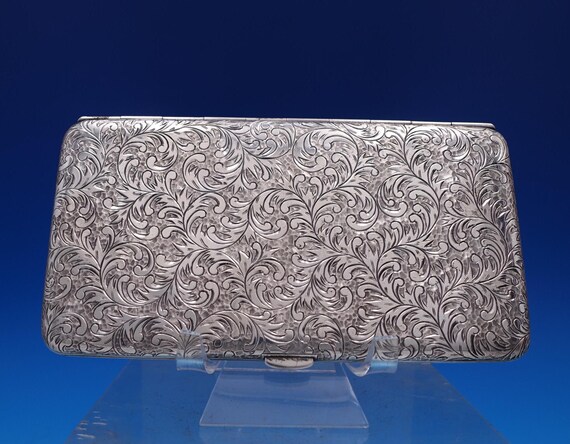 Silver cigarette case art - Gem