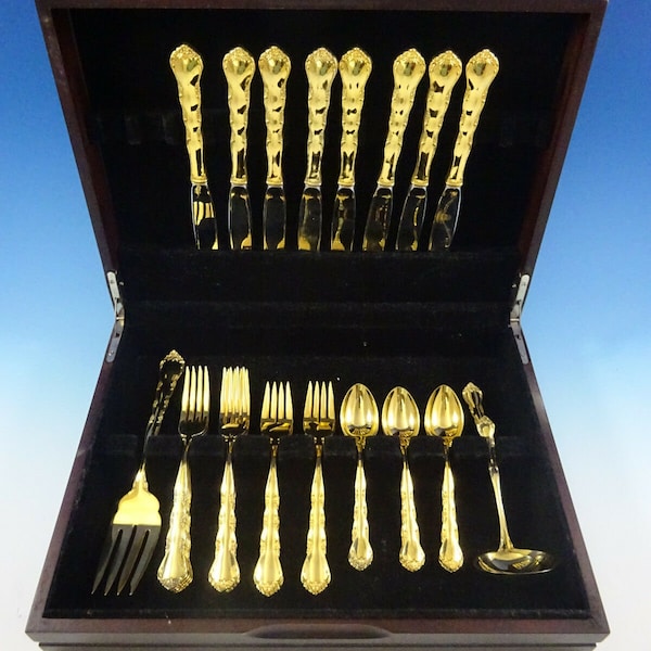 Gold Plated Flatware Etsy