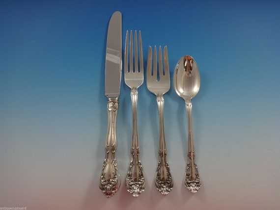 ビンテージ　ALVIN STERLINGスプーン　Chateau Rose 純銀 Chateau Rose by Alvin Sterling Silver Flatware Set Service Dinner
