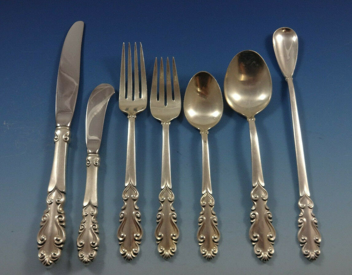 a*e様 Towle Sterling Silver Esplanade For Esplanade by Towle Sterling Silver Flatware Set for 12 Service 84