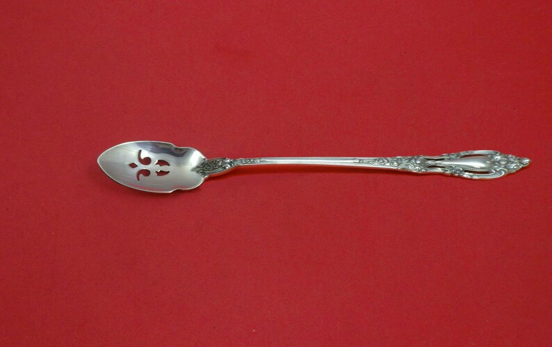 Eloquence By Lunt Sterling Silver Olive Spoon Pierced Long 7 14 Custom Made