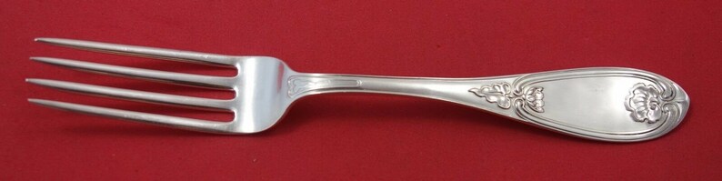 Waterlily by Vanderslice Sterling Silver Regular Fork 7 Rare California Silver