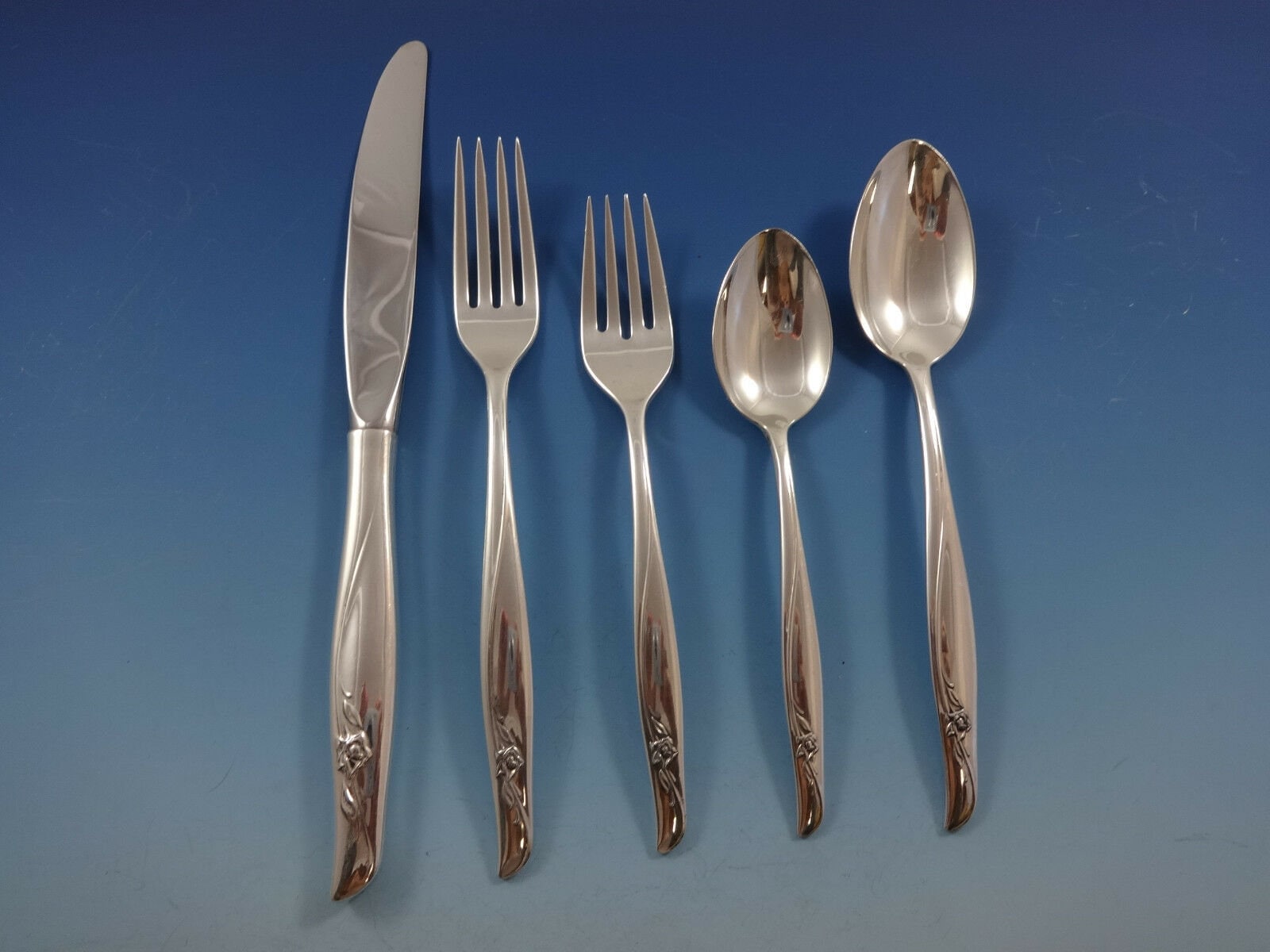 Sea Rose by Gorham Sterling Silver Flatware Set Service 30 Pieces