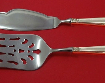 Prelude By International Sterling Silver Fish Serving Set 2 Piece Custom Hhws