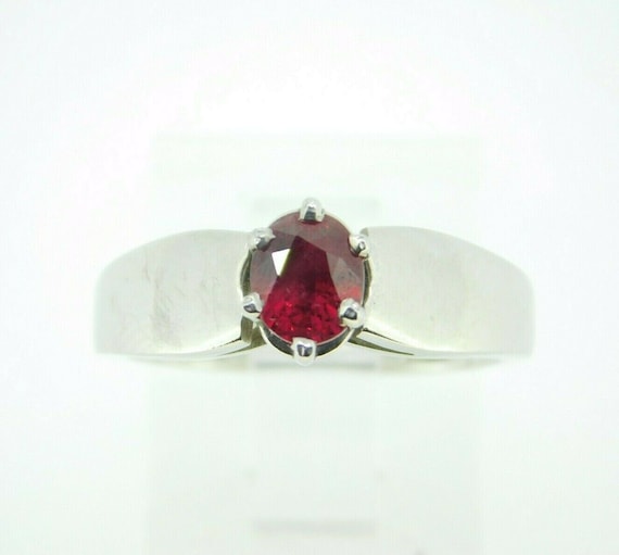 Platinum ruby shop ring