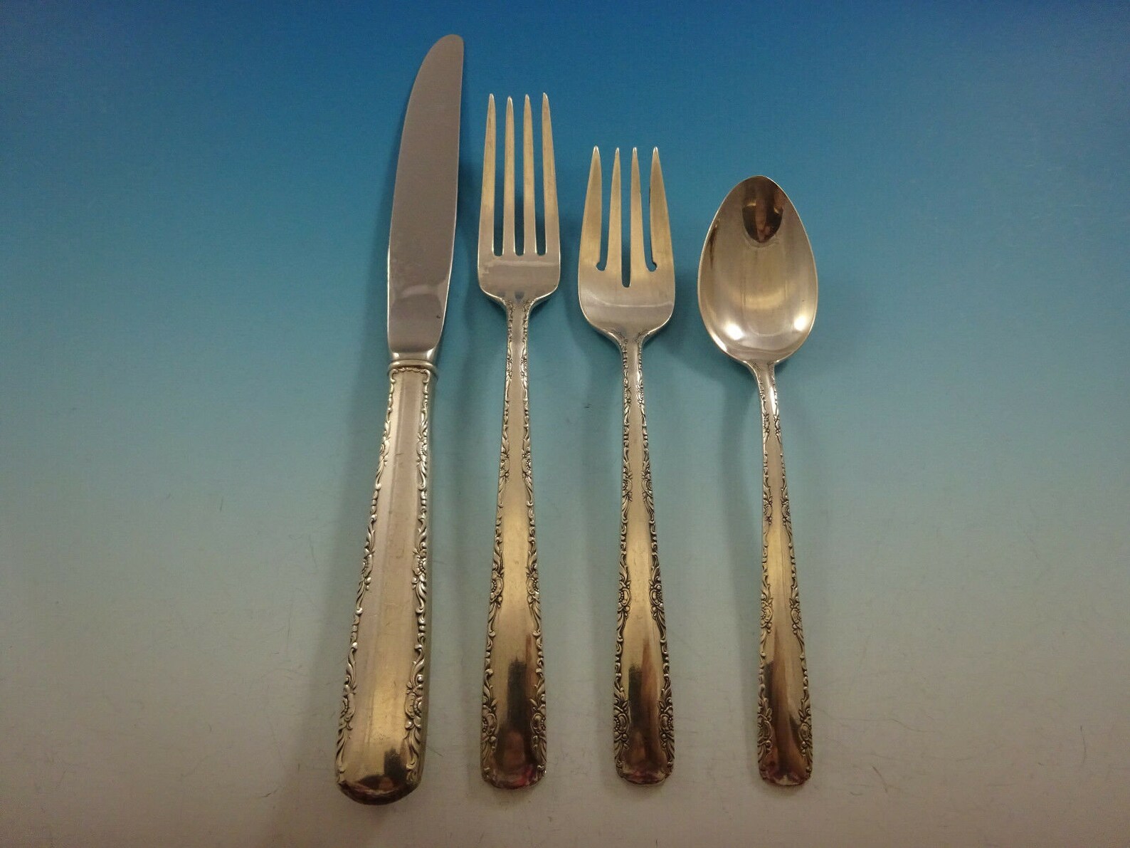 Camellia by Gorham Sterling Silver Flatware Set for 8 Service Etsy