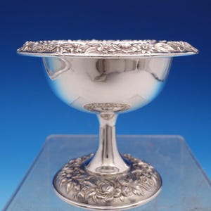 Repousse by Kirk Sterling Silver Sherbet Dish with Fancy Base #423 (#9059)
