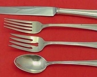 Juego de cubiertos Romantique By Alvin de plata esterlina de tamaño regular, 4 piezas