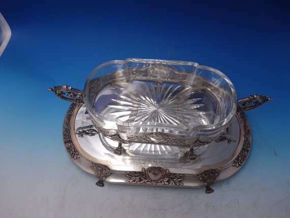 Topazio Portuguese Sterling Silver Centerpiece Bowl With Dragon