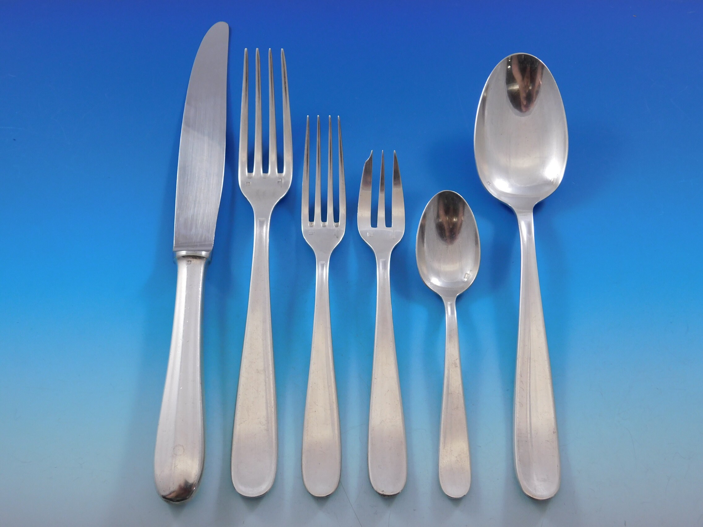cuillère à soupe en métal argenté Christofle modèle rubans 2